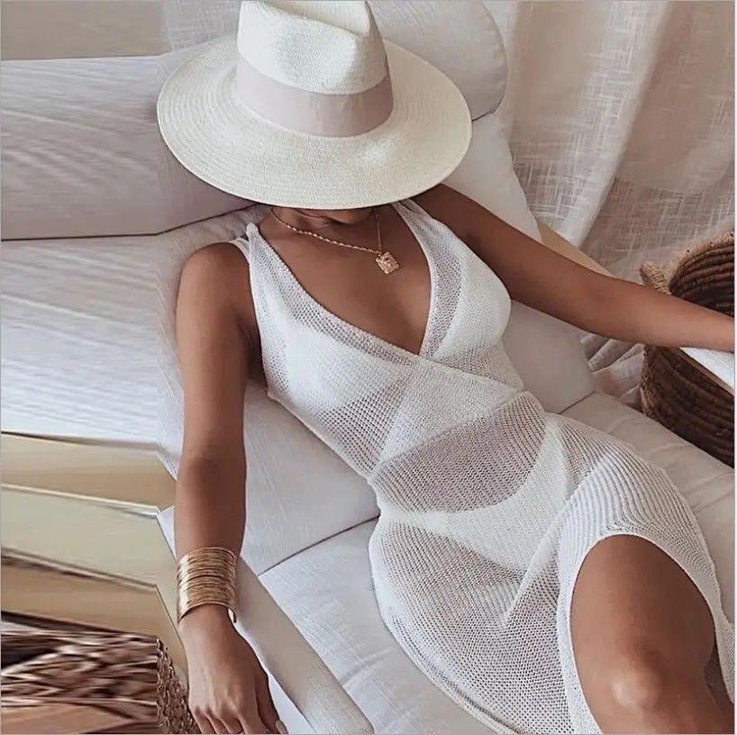 crochet dress in cream essential pieces holiday day time looks night time looks fedora hat dress maxi cover up beach swim wear gymwear lime green cycle cycling shorts 