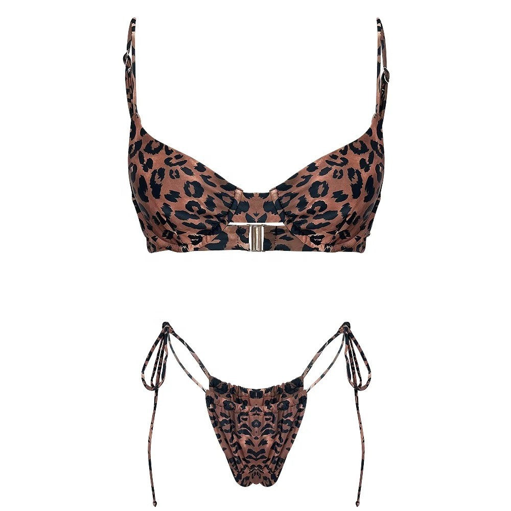 Cheetah Print Bikini Set