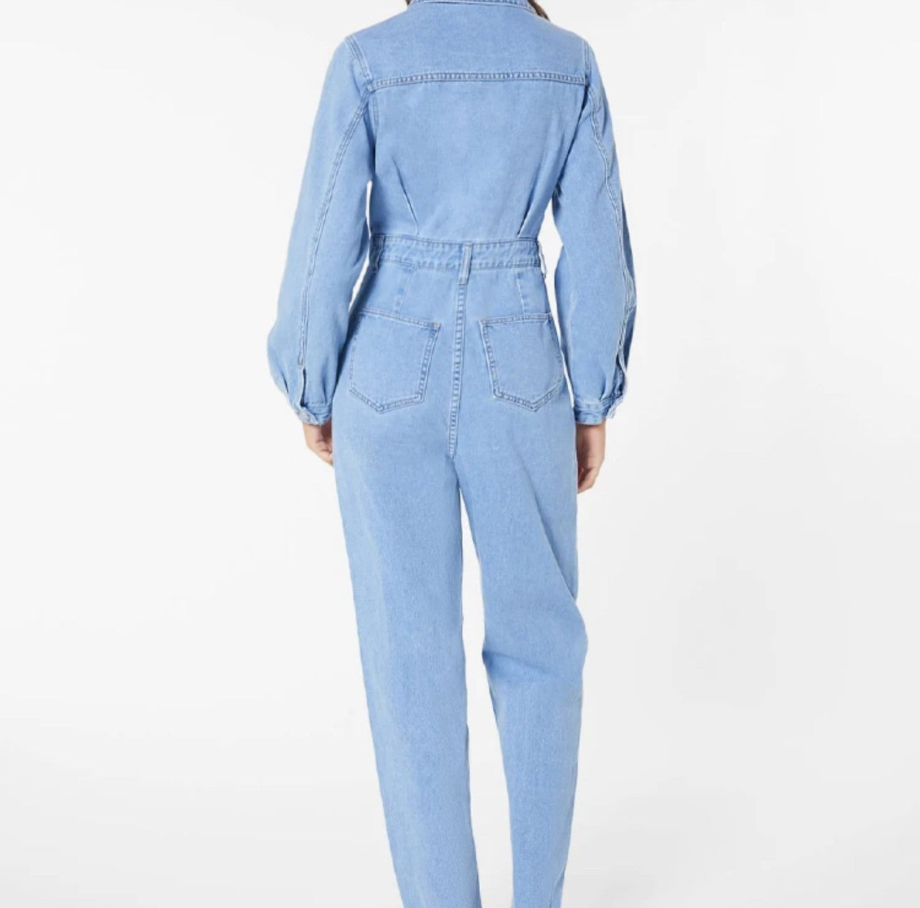 Denim Button Up Boiler Suit