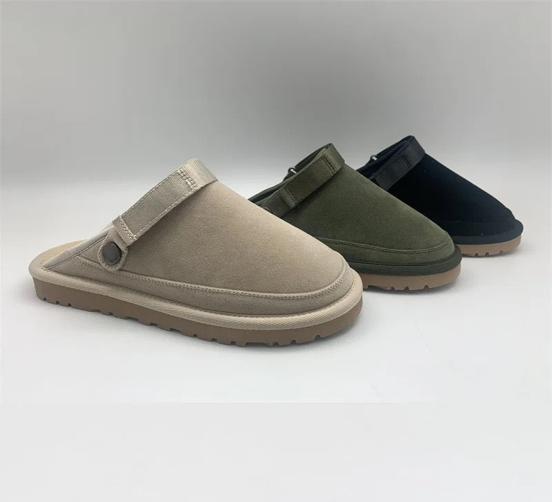 Sling Back Suede Slip On Shoes