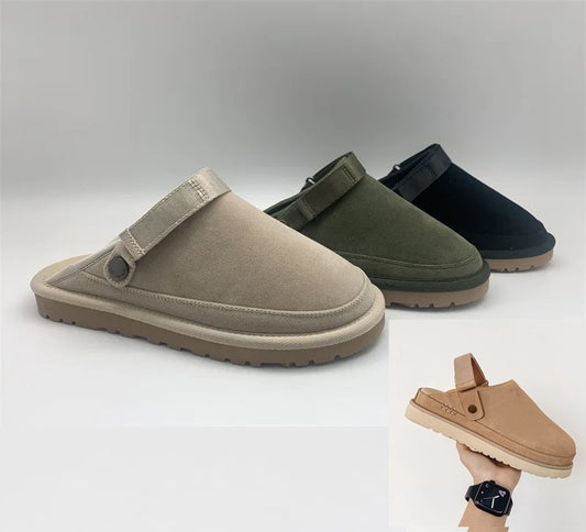 Sling Back Suede Slip On Shoes