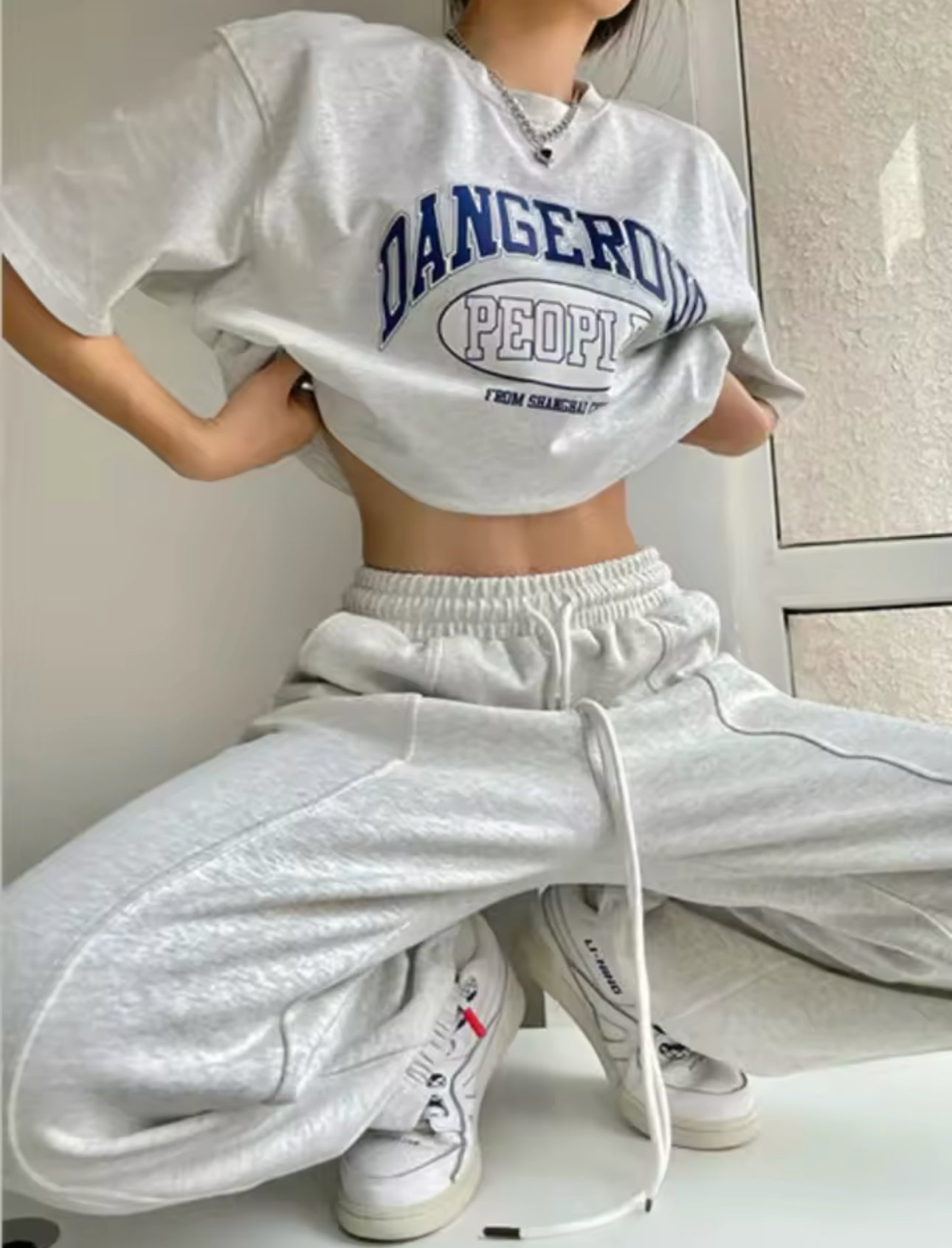 Oversized Joggers in Grey