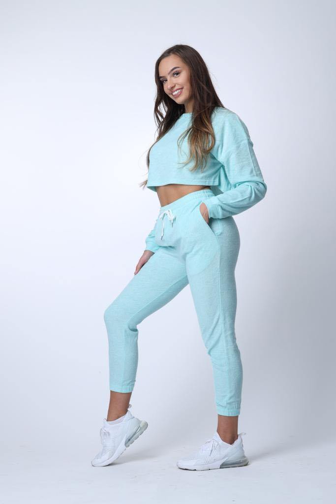 Day Off Cropped Jumper in Mint - watts that trend