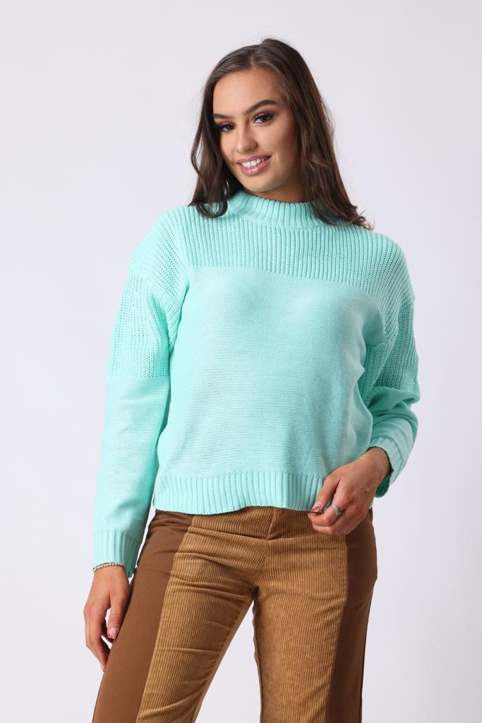 Knitted Jumper in Green