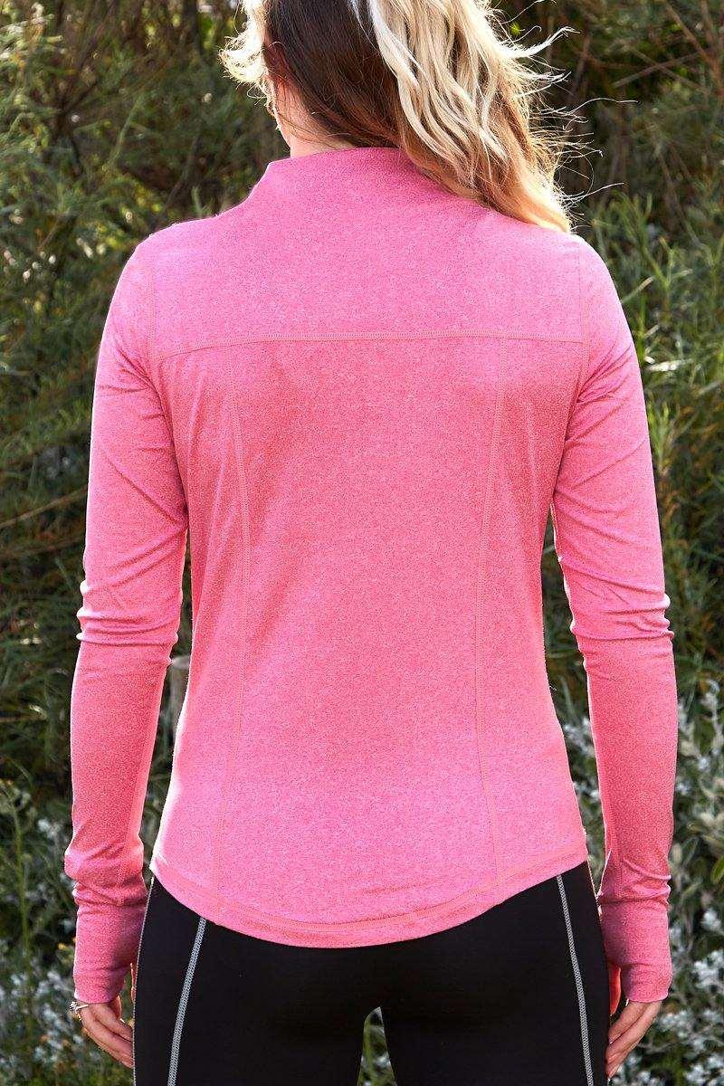 Zip Up Sports Jacket in Pink – watts that trend